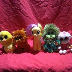 5 ty Beanie Boos, beanie baby plush
